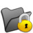Folder black locked Icon